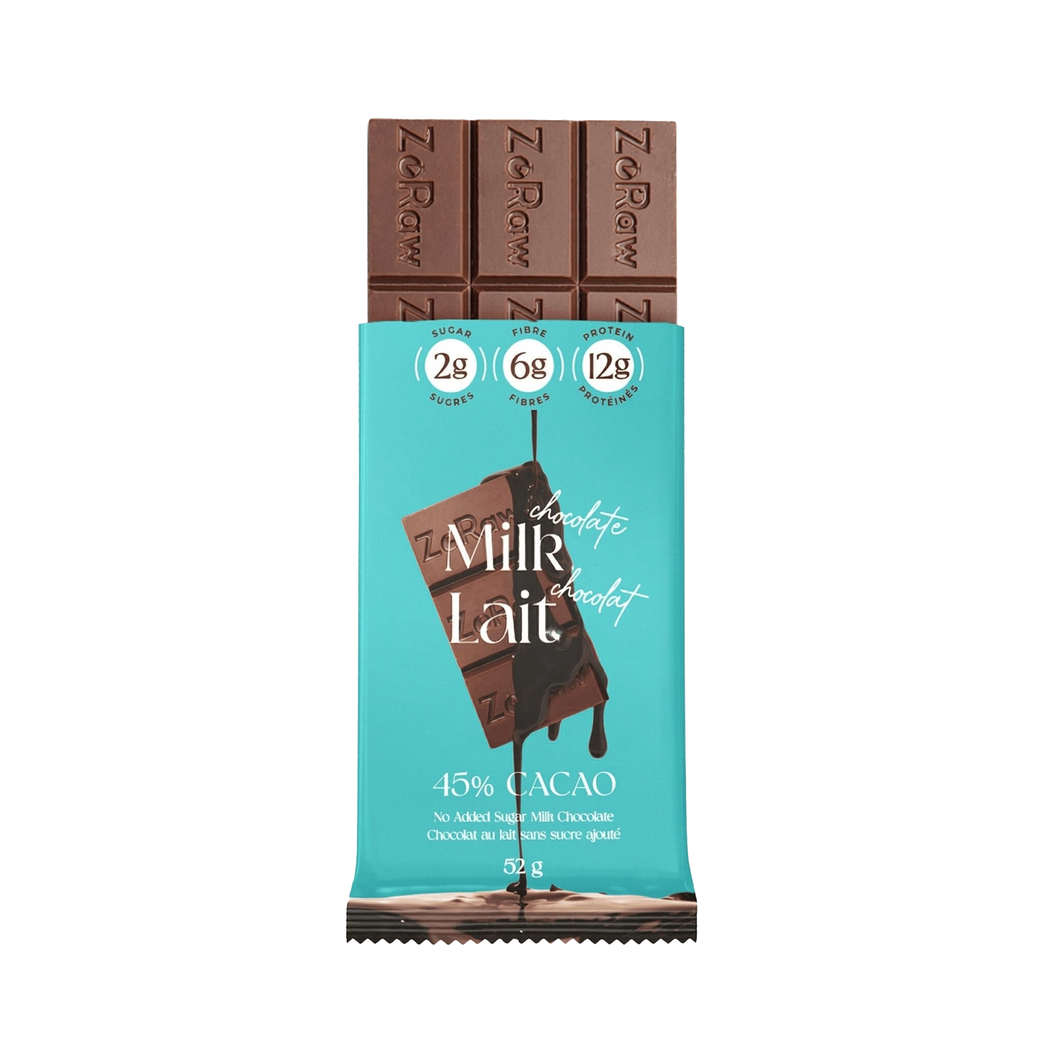 Chocoページ 45% Milk Chocolate Bar with Protein - Low Sugar & Keto Friendly