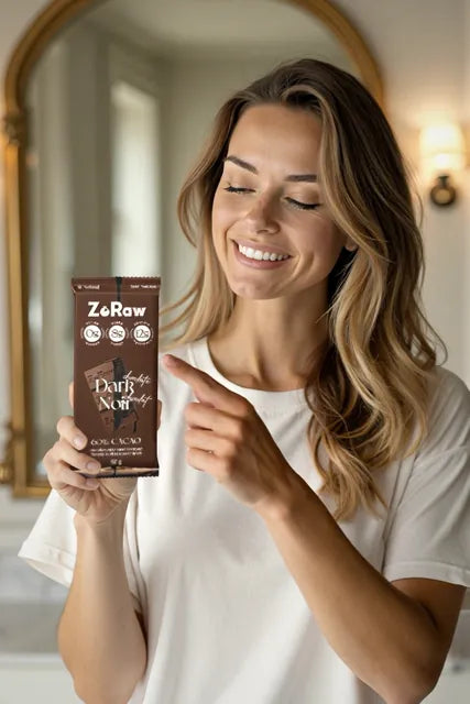 ZoRaw chocolate bars served on a plate
