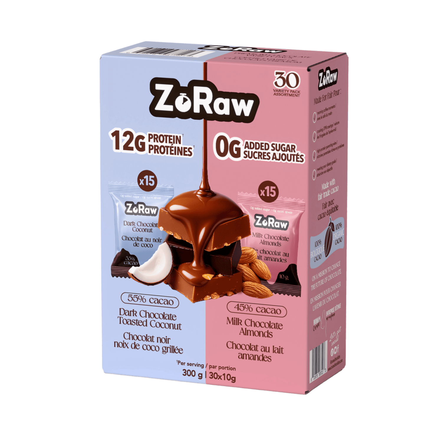 Bites Variety Box - 15 Dark Coconut + 15 Milk Almond