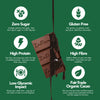 ZoRaw 72% Extra Dark Chocolate Protein Bar, keto and diabetic-friendly vegan chocolate