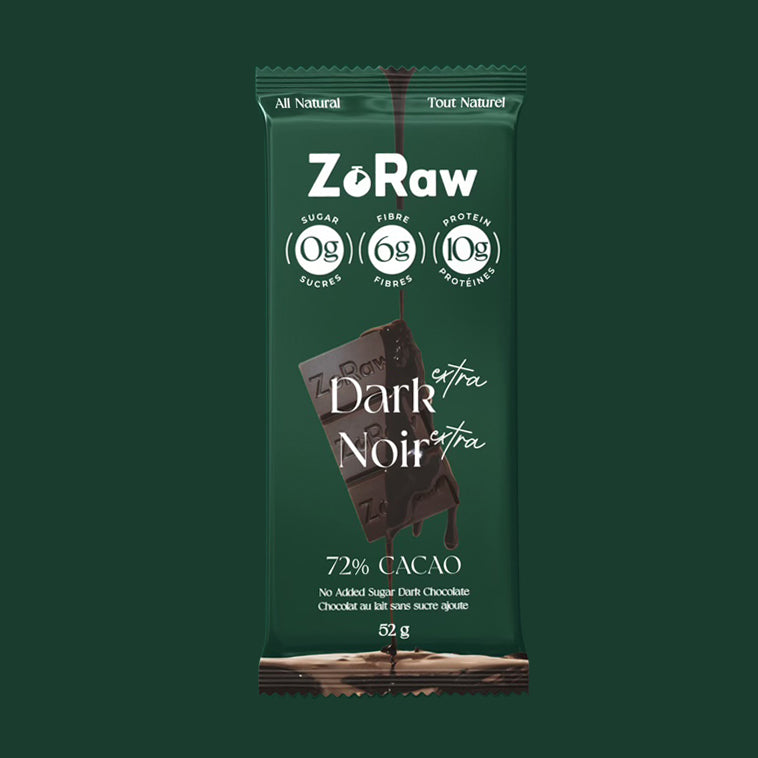 Extra Dark Chocolate Bar with Protein - Dairy Free (Box of 12)