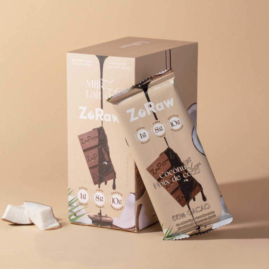 55% Dark Chocolate Coconut Milk with Protein (Box of 12)