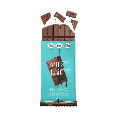 Cracked milk chocolate bar